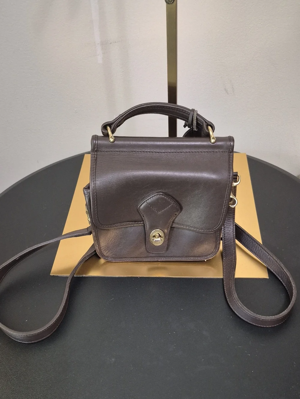 Wilsons Leather Dark Brown Top-Handle Satchel